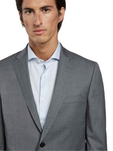Slim fit nailhead business suit